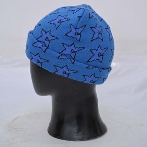 Casquette unisexe en tissu ordinaire à motif de points d'impression numérique personnalisée OEM - Haute qualité, confortable, chaude pour l'hiver - Product Image 6
