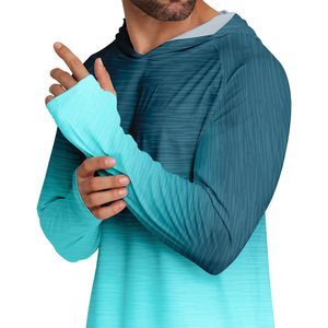 Chemises à capuche légères pour hommes personnalisées Tissu coupe-vent et respirant Logo OEM Manches longues pour la pêche Activités de plein air Événements - Product Image 5