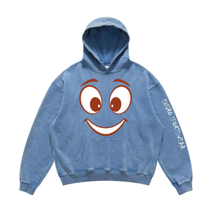 Sudadera con capucha de algodón Boxy para hombre de alta calidad 500 GSM cálido personalizado impreso bordado Digital disponible XS tamaño invierno al por mayor - Product Image 1
