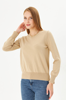 Suéter de cuello redondo para mujer Old Money, Jersey de punto para otoño e invierno, patrón transpirable e informal decorado