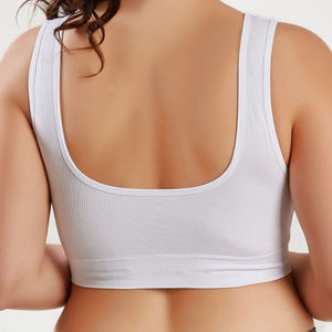 2024 nouveau blanc femmes violet Simple avant sport soutien-gorge sans couture Yoga Fitness vêtements de sport grande taille respirant adultes durable rapide - Product Image 5