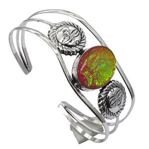 กำไลสามขาประดับอัญมณีชุบเงินทองเหลืองแฟชั่นวินเทจใช้ได้ทั้งชายและหญิงทันสมัยสำหรับวันครบรอบ - Product Image 3