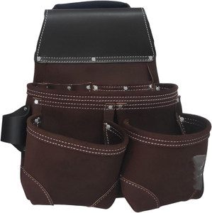 Bolsa de herramientas de cuero Sued para carpintero, construcción, manitas y electricista, juegos de bolsas de herramientas - Product Image 1