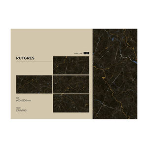 Carreaux de sol muraux en dalle de porcelaine grise moderne 600*1200 Carreaux polis et émaillés pour l'intérieur, salon, hôtel, boutique, décoration, prix - Product Image 1