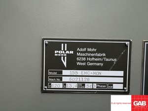 Polar Mohr 155 EMC-MONITOR - Guillotina para Papel - Máquina Cortadora de Papel en Venta - Product Image 6