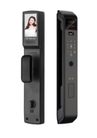 Cerradura Electrónica Inteligente con Cámara, Sistema de Entrada sin Llave con Huella Dactilar, Desbloqueo con Código Digital para Hogar y Oficina