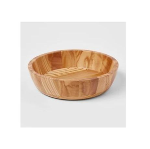 Tazón de madera hecho a mano con madera de acacia para ensaladas, frutas, pasta, aperitivos, estilo rústico, para la cocina, decorativo, para servir, vajilla. - Product Image 1