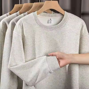 Sweat-shirt d'hiver robuste à col rond pour hommes, à manches longues, coupe ample, à motif numérique, divers polyester et coton - Product Image 1