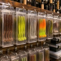Emballage en blister personnalisé pour leurres souples en plastique, carte de présentation en PVC pour la vente au détail d'articles de pêche, usine OEM