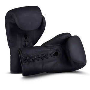 Gants de boxe MMA ajustables pour le poignet, doigts entiers, fermeture à lacets, cuir de haute qualité, polyester respirant, couleur personnalisée, unisexe - Product Image 4