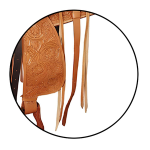 Handmade tiếng Anh-loại Phương Tây yên Bộ dụng cụ thiết kế da với vú tổng hợp dây cương cho đua thùng và cưỡi ngựa - Product Image 6