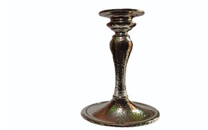 Bougeoir en aluminium à thème de maison classique sophistiqué Surface texturée pour décor de Pâques centres de table de mariage décor de Noël - Product Image 3