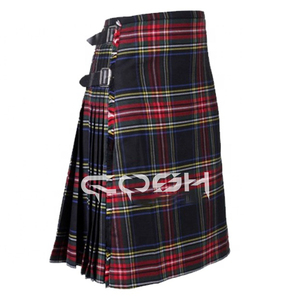 Nouveauté Kilt Tartan Stewart de haute qualité sur mesure noir gothique utilitaire unisexe adulte Bondage fétiche accessoires Pakistan - Product Image 1