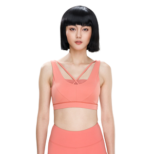 Nuevo Sujetador deportivo de Yoga Sexy Fit personalizado para mujer sin tirantes frontal de talla grande de secado rápido transpirable soporte medio alto para - Product Image 4