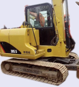 Excavadora de cadenas usada de segunda mano de 5.5 toneladas Caterpillar Cat305.5 con motor EPA y accesorios de cucharón en venta - Product Image 2