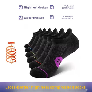 Vớ nén nylon Nhanh khô Chạy bộ Bóng đá Thể thao Áp lực Nam Nữ Thủy thủ đoàn Chống trầy xước Chống vi khuẩn - Product Image 2