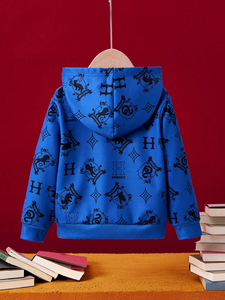 Pull uni en éponge française pour enfants, tenue de bébé, sweat à capuche en coton biologique pour bébés et enfants, sweat à capuche par sublimation pour homme - Product Image 2