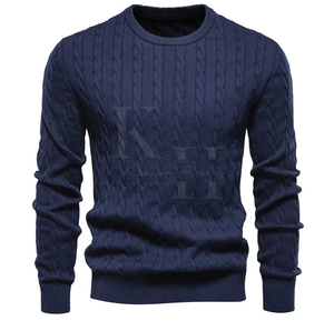 Pull confortable pour homme | Pull en tricot doux à manches longues pour des tenues quotidiennes pour l'automne et l'hiver - Product Image 6