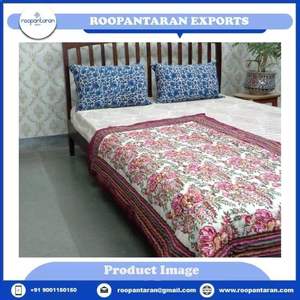 Nouvelle tendance : Couverture bébé en coton biologique brodée à la main par un fabricant indien, motif floral, polyester, écologique, pour hôtel - Product Image 6