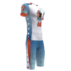 Uniformes de football américain personnalisables 2024 maillots sublimés élégants pour jeunes adultes respirant brodé uni imprimé - Product Image 6
