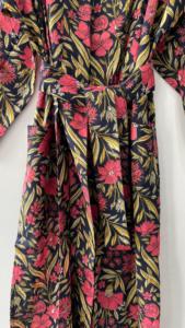 Kimono de algodón indio Unisex, bata de baño rosa con estampado Floral, bata de baño, cubierta de Bikini, temporada de invierno de algodón 100% - Product Image 5