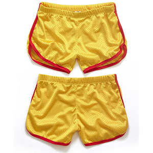 Pantalones cortos de hombre de malla doble de poliéster para nadar de verano de tela transpirable de secado rápido de diseñador de etiqueta privada personalizados OEM al por mayor para hombre - Product Image 1