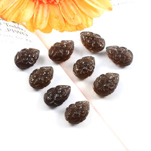 ทำด้วยมือธรรมชาติควอตซ์สโมคกี้อัญมณีแกะสลักทรงหยดน้ำจำนวนมากผสมสำหรับเครื่องประดับศิลปะส่วนใหญ่ที่ดีที่สุดใช้อัญมณีหลวม - Product Image 1