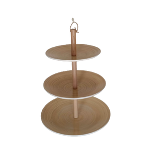 Le plus récent plateau de fruits à 3 niveaux en bambou filé écologique plateaux de service de table pour la décoration alimentaire directement du Vietnam - Product Image 1