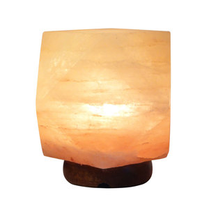 Lámpara de sal Rosa 100% Ilumina tu espacio con Sian Enterprises, lámpara de diamante de sal pulida rosa del Himalaya tallada, brillo suave - Product Image 2