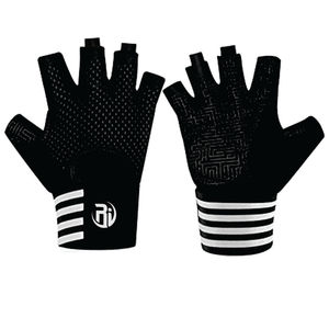 Logotipo personalizado gimnasio Fitness entrenamiento protección de la palma guantes de levantamiento de pesas agarre entrenamiento cruzado alta exigencia transpirable - Product Image 2