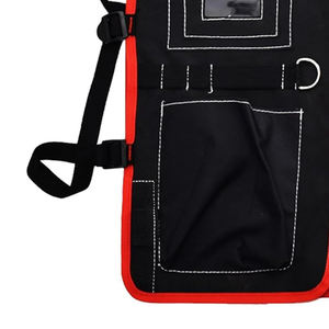 Safety Reflective Vest in 100% Polyester 200gsm Premium Custom Red and Black Safety Work Vest High Quality - Product Image 3