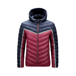 Vestes matelassées à capuche surdimensionnées pour hommes, avec logo personnalisé de qualité supérieure, teintes unies avec service OEM disponible - Product Image 4