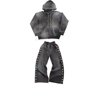 Fabricante Pakistaní de Chándales Casuales con Capucha y Pedrería para Hombre, Invierno - Colores y Tallas Personalizables, Tallas Grandes Disponibles - Product Image 1