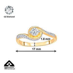 Anillo de Compromiso de Oro de 18k con Moissanita en Forma de Pera para Mujer, VVS1 - Product Image 5