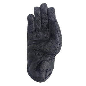 Guantes de cuero ventilado de piel de vaca auténtica negra pura para montar en motocicleta, ropa de carreras de automóviles, guantes Unisex blindados para nudillos - Product Image 3