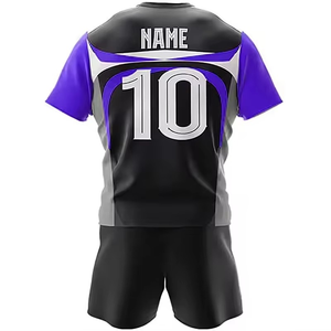 Uniforme de rugby personnalisé respirant à séchage rapide écologique 100% polyester pour hommes et femmes, design professionnel, maillot de club scolaire - Product Image 3