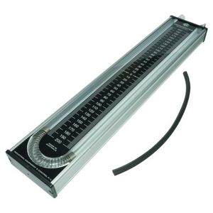 Manómetro HVAC, Manómetro Analógico Grande con Manguera de PVC Transparente, Dimensiones 100x560mm, Escala +/-300mm - Product Image 1
