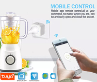 Prise italienne 2P+T 10A, prise 2P+T 10A avec interrupteur intelligent Tuya, adaptateur multiple