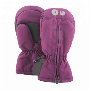 Moufles en cuir avec logo personnalisé Gants de ski pour la neige Mitaines antidérapantes imperméables pour l'hiver à vendre - Product Image 3