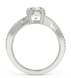 Moissanite Sterling Silver Round Cut <b>Ring</b> Engagement Anniversary Gift Band & <b>Ring</b> for Women Custom <b>Rings</b> - Product Image 3