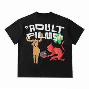 Lo último en ropa informal, camisetas para hombre, ropa de moda de algodón 100% con color sólido y diseño en blanco, tipo de tela Jersey - Product Image 3