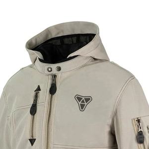 Men's CE Approved Trendy Corduroy <b>Motorbike</b> Jacket <b>Stand</b> Waterproof Windproof Breathable Features Front Body Armor Support Hot - Product Image 3