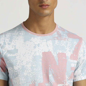 Camisetas de verano de alta calidad para hombres Top de lona informal con patrón impreso Diseño de manga corta al por mayor de Pakistán - Product Image 6