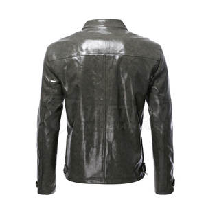 Meilleur prix High Street hommes à manches longues toile cuir mode veste conception personnalisable pour l'hiver une utilisation de haute qualité - Product Image 2