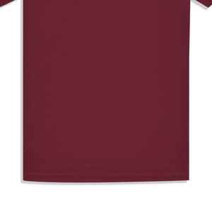 Men's 100% Cotton Casual Eco-Friendly Maroon Block Pique for Polo <b>Shirt</b> Solid Pattern with <b>Half</b> Sleeves <b>Buttons</b> Front Logo - Product Image 6