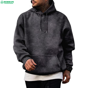Custom Manufacturer Men's Winter Season Acid Wash Pullover Hoodie Wholesale Thick Heavyweight <b>Spray</b> Dyed Color Distressed 100% - Product Image 2