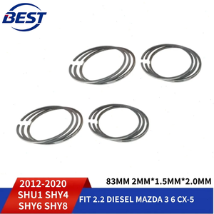 Kit de segments de piston moteur STD pour moteurs diesel 2.2 L SHU1 SHY4 SHY6 SHY8 SH-VPTR SHY1, compatible avec <span class=keywords><strong>Mazda</strong></span> <span class=keywords><strong>3</strong></span> (2013-2019), <span class=keywords><strong>Mazda</strong></span> 6 (2012-<span class=keywords><strong>2020</strong></span>) et <span class=keywords><strong>Mazda</strong></span> CX-5 (2012-2018) - Product Image 1