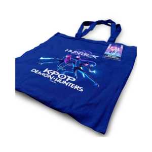 Ensemble de 2 sacs fourre-tout en toile K-Pop Demon Hunters, imprimés sur mesure, taille moyenne, avec poignées en corde, Huntr/x & Saja Boys - Product Image 5