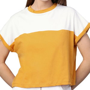 Top corto cómodo para mujer con diseño moderno y elegante, material suave y transpirable, ideal para ropa informal y activa y moda de verano. - Product Image 3
