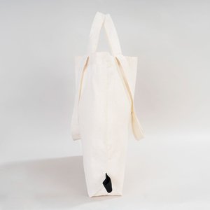 <b>Foldable</b> Cotton Shopping Tote <b>Bag</b> 19 16 4 Inches (48 41 10 Cm) Long Eco-Friendly Plain Letter for Daily Use Advertising - Product Image 5